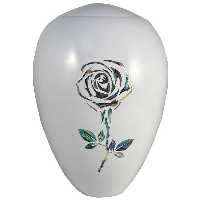 White Rose Urn