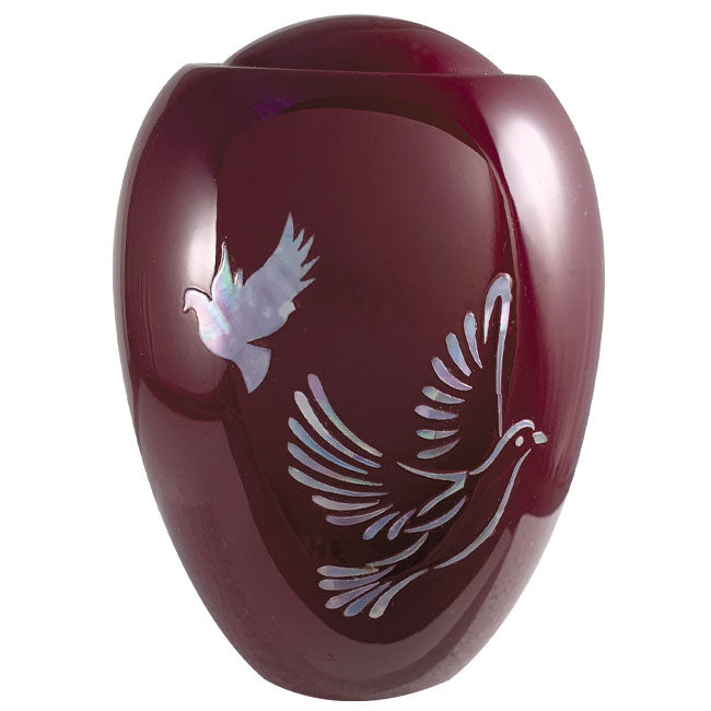 Burgundy Doves Keepsake