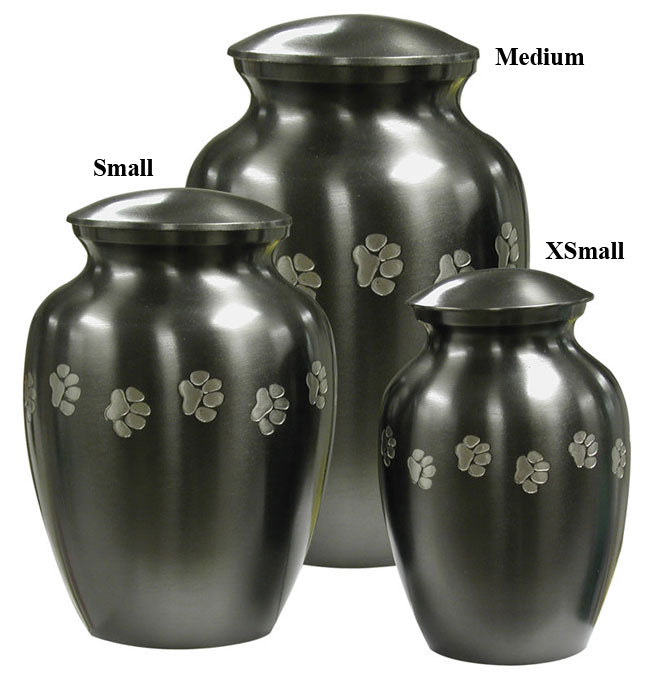 Slate Paw Tracks Urn