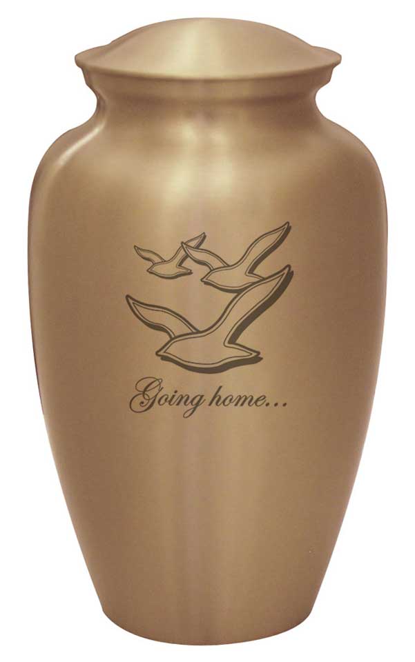 Satin Gold Urn