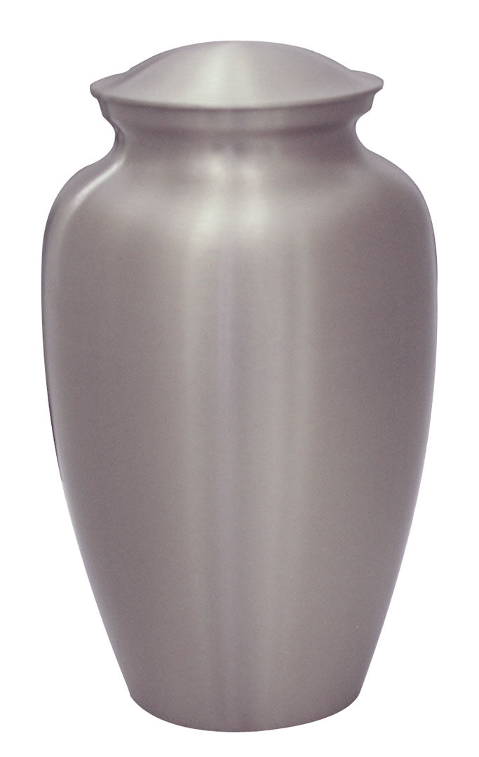 Satin Pewter Urn