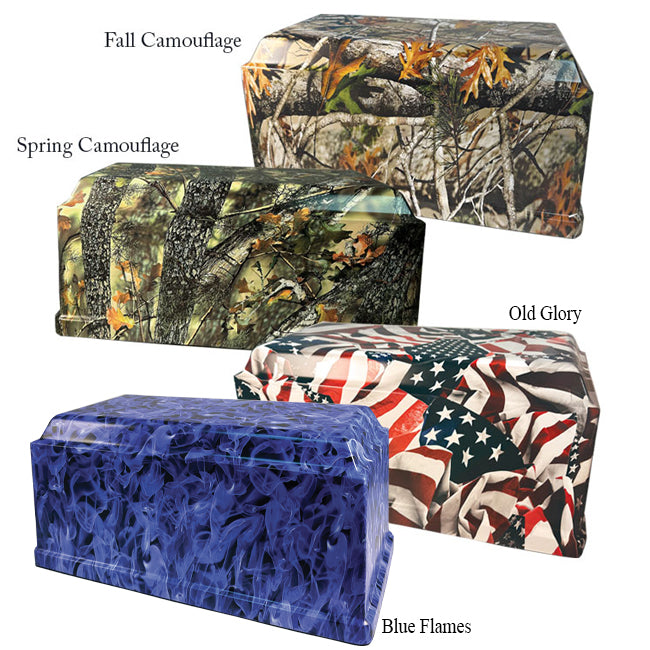Cultured Marble With Theme Wrap Companion Urn