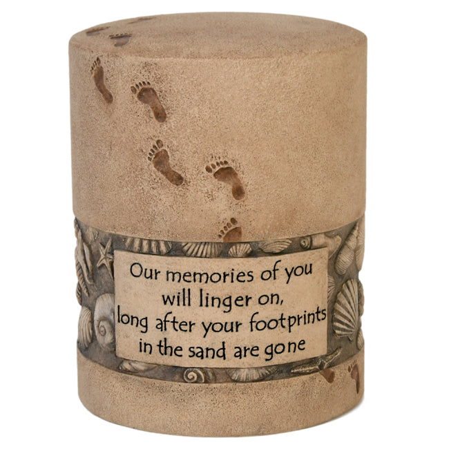 Footprints Seashell Urn