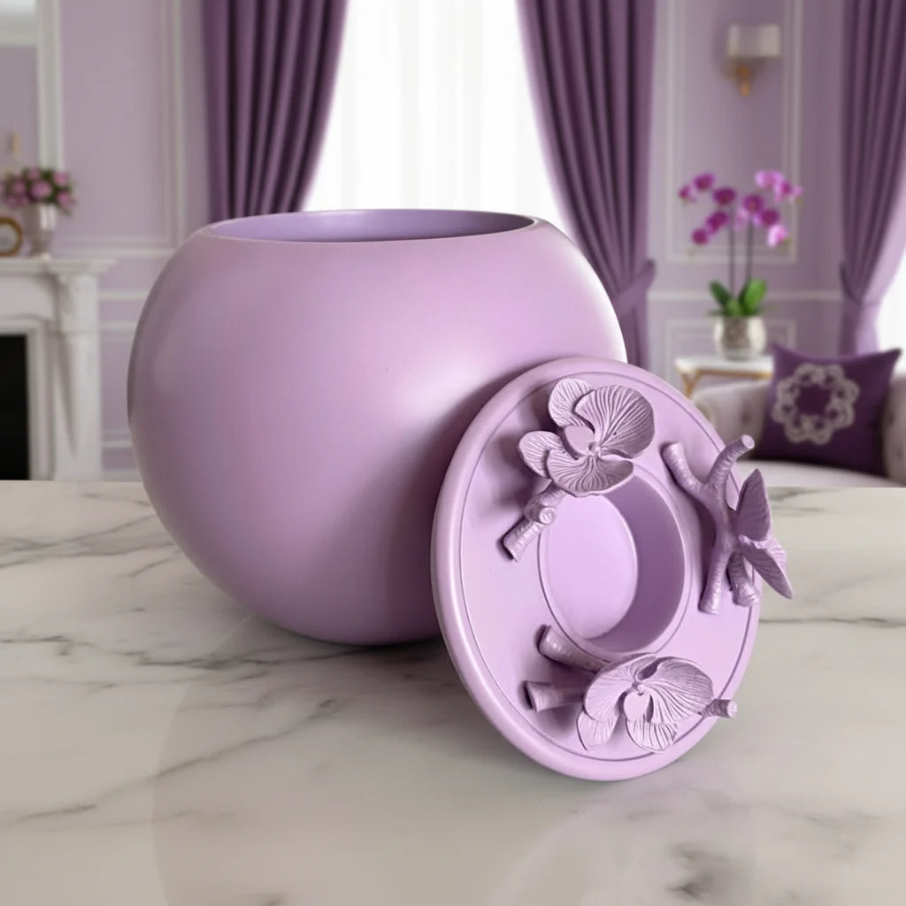 Handmade Orchid Keepsake Urn