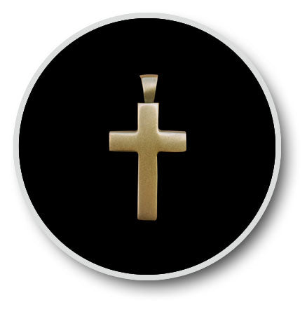 Brass Cross Keepsake Pendant
