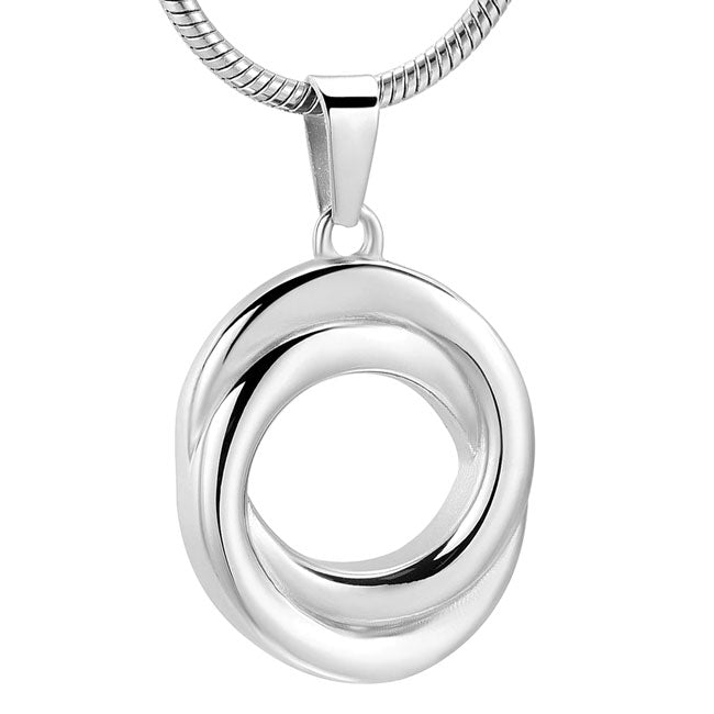 Stainless Steel Keepsake Eternal Rings Pendant