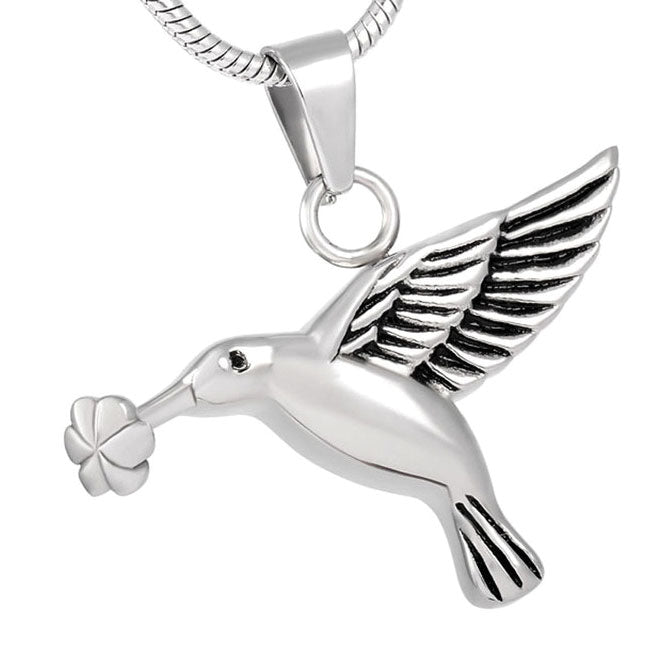 Stainless Steel Keepsake Hummingbird Pendant