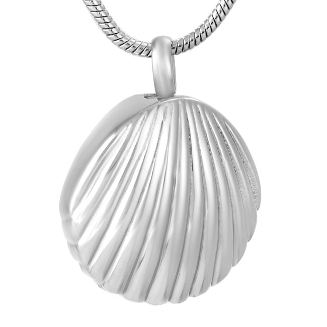 Stainless Steel Keepsake Seashell Pendant