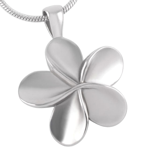 Stainless Steel Keepsake Flower Pendant