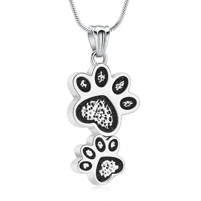 Stainless Steel Keepsake Stacked Prints Pendant