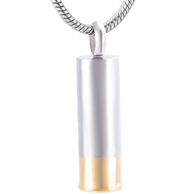 Stainless Steel Keepsake Shotgun Shell Pendant