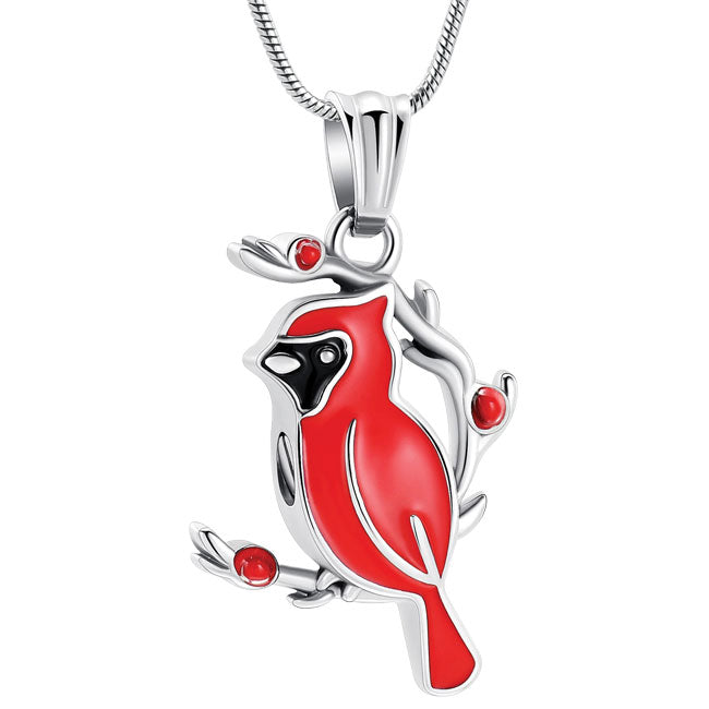 Stainless Steel Keepsake Cardinal Pendant