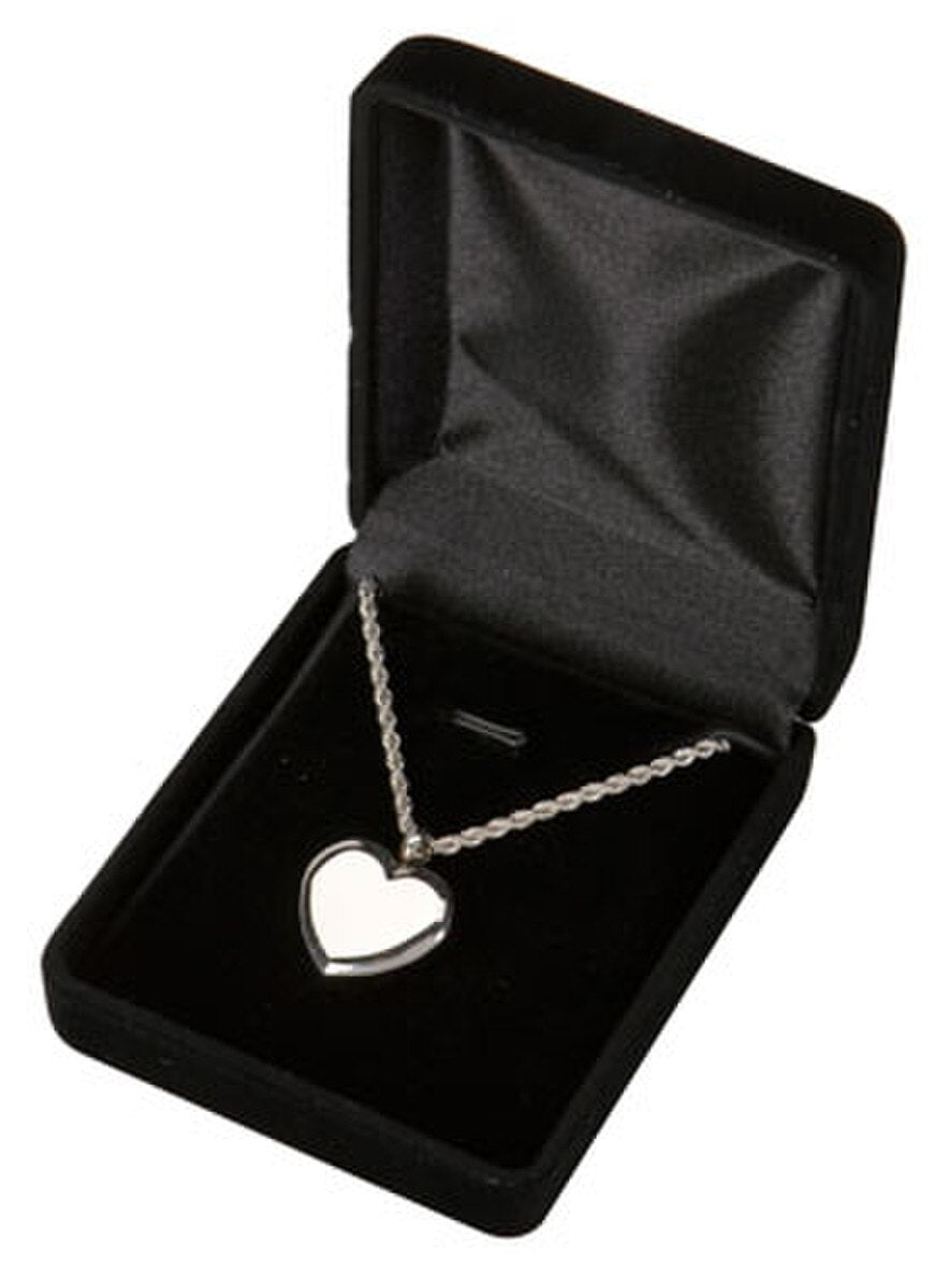 Silver Heart Keepsake Pendant