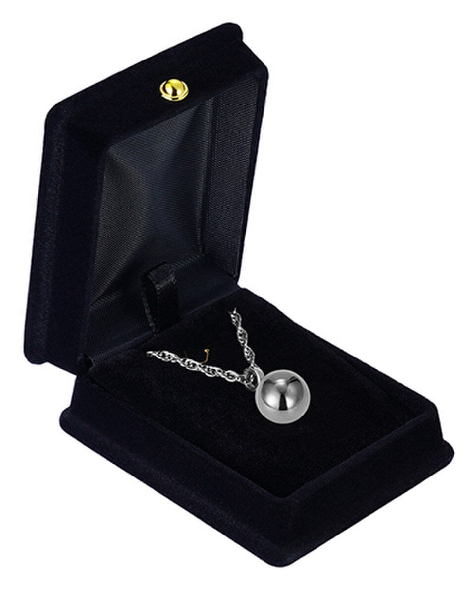 Silver Sphere Keepsake Pendant