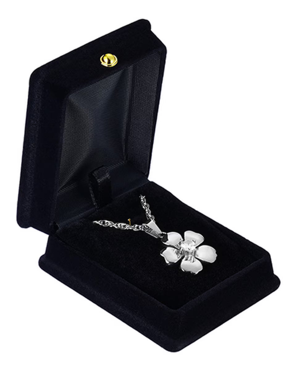 Silver Cherry Blossom Keepsake Pendant