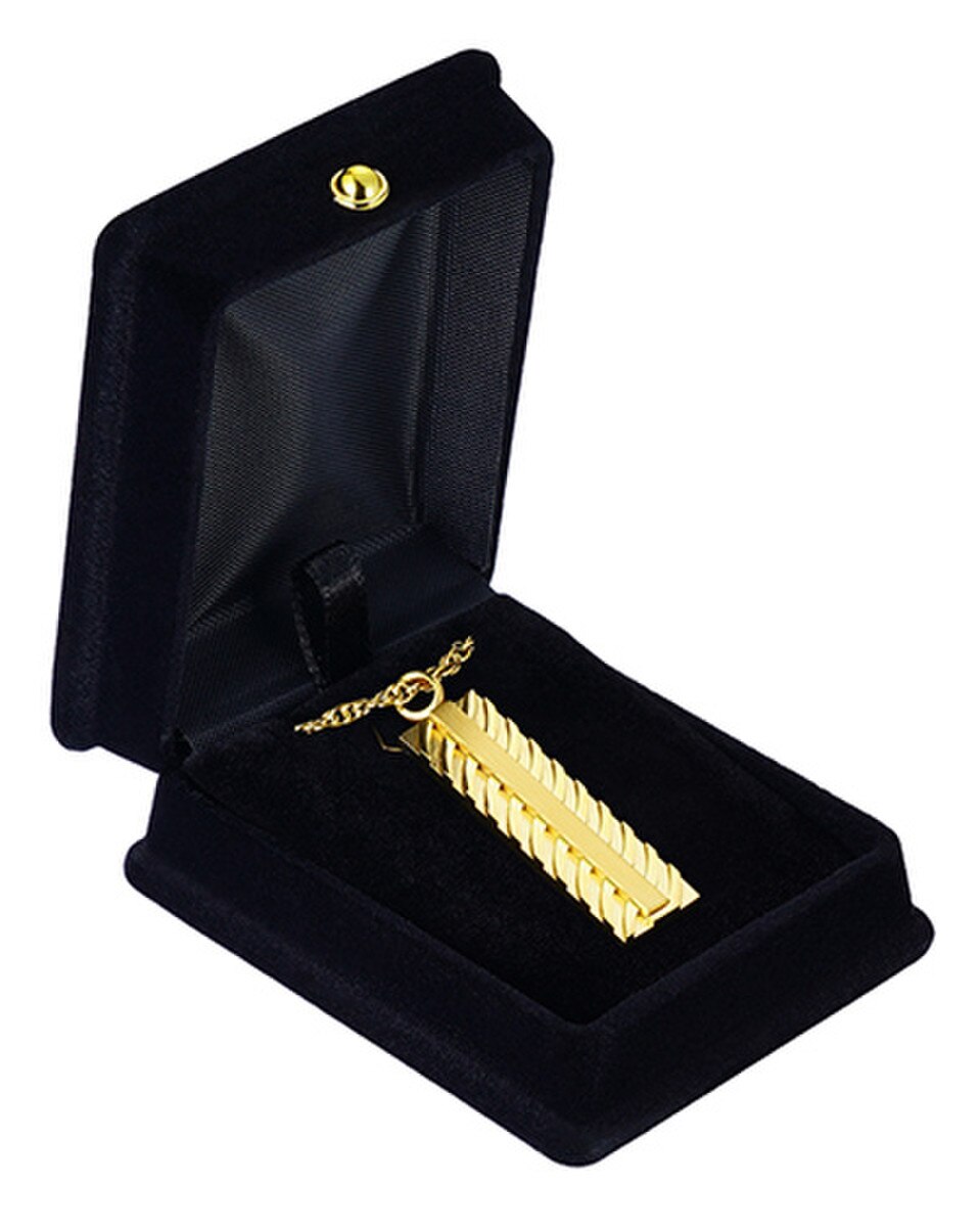 Gold Bar Keepsake Pendant
