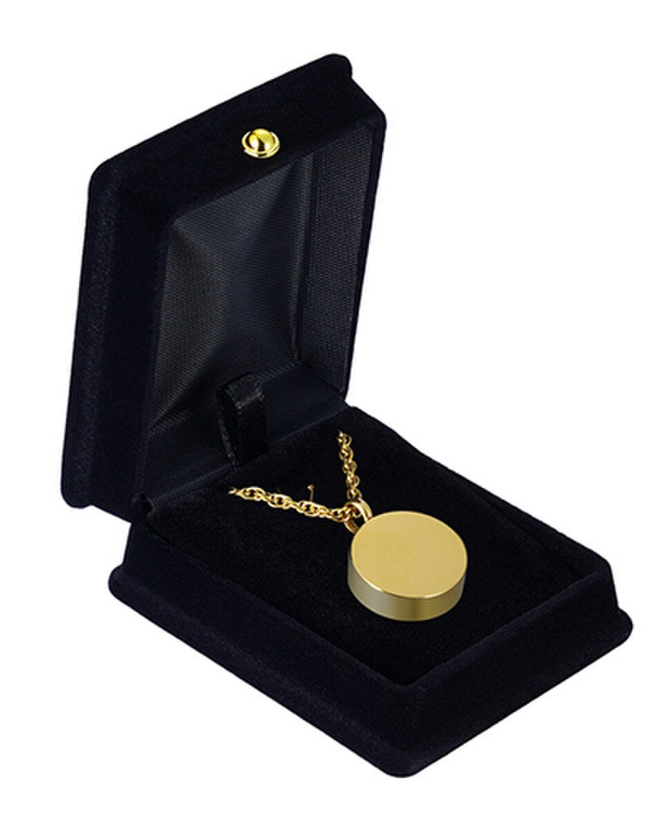 Gold Medallion Keepsake Pendant