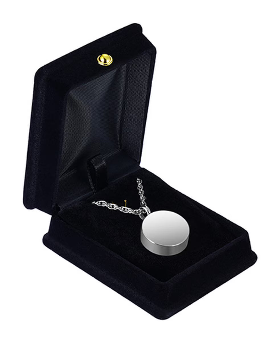 Silver Medallion Keepsake Pendant
