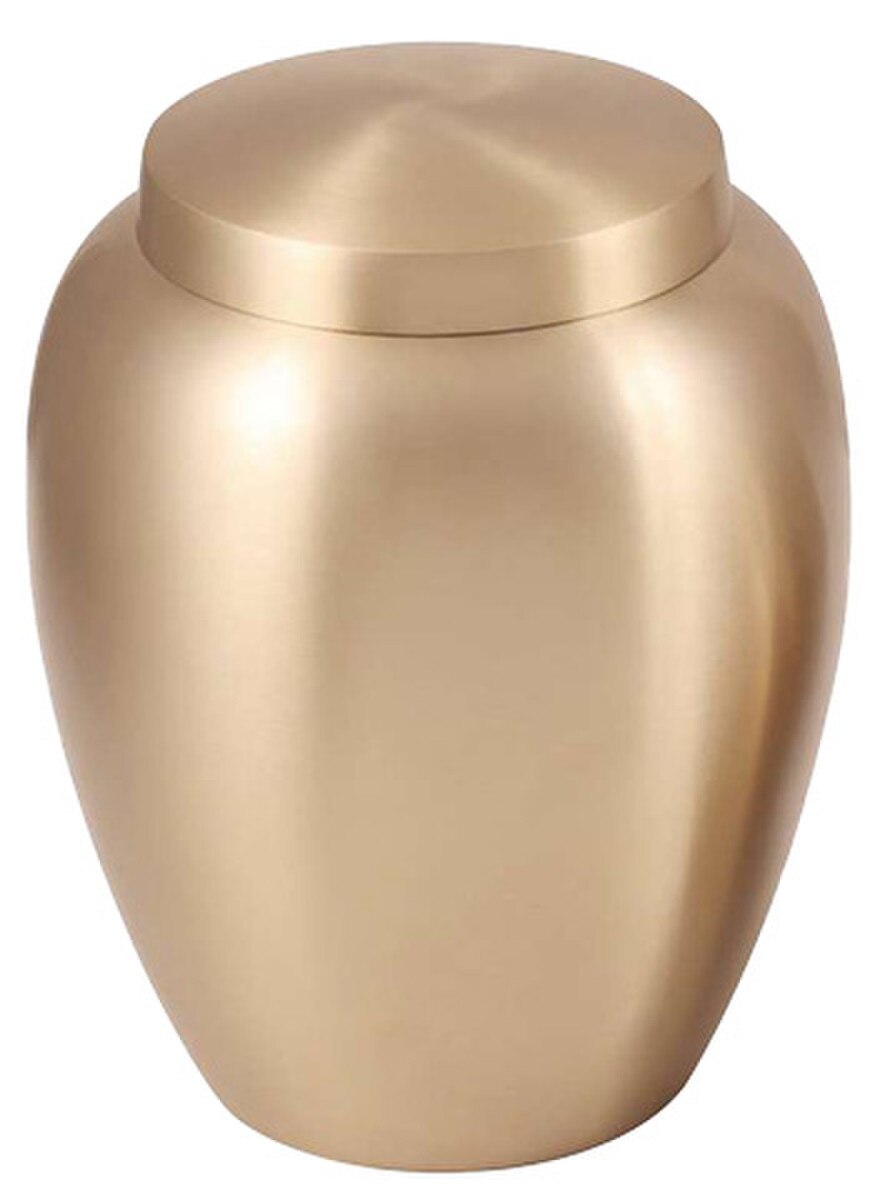 Clarity Gold Brass Urn