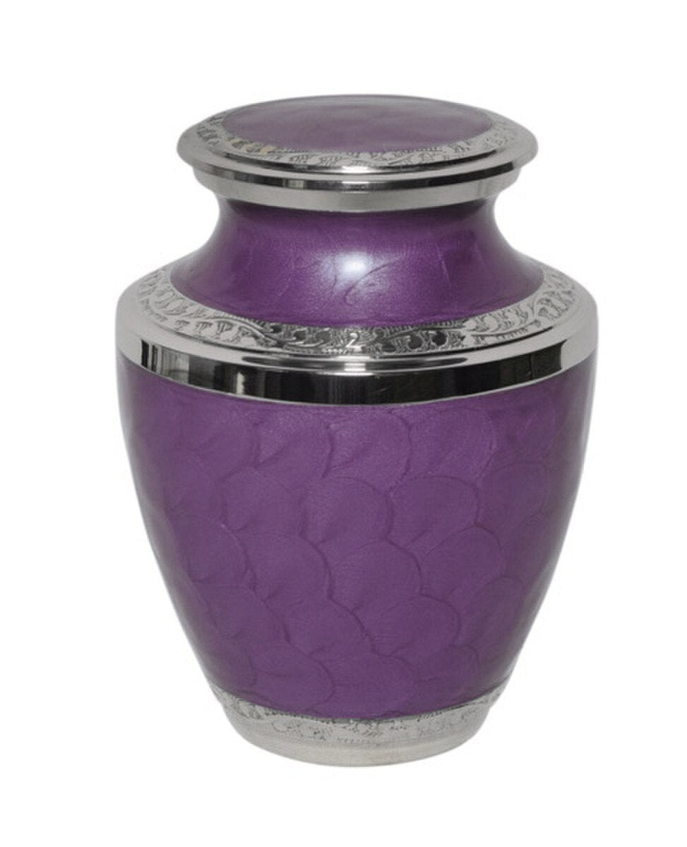 Mother of Pearl Purple Medium Urn