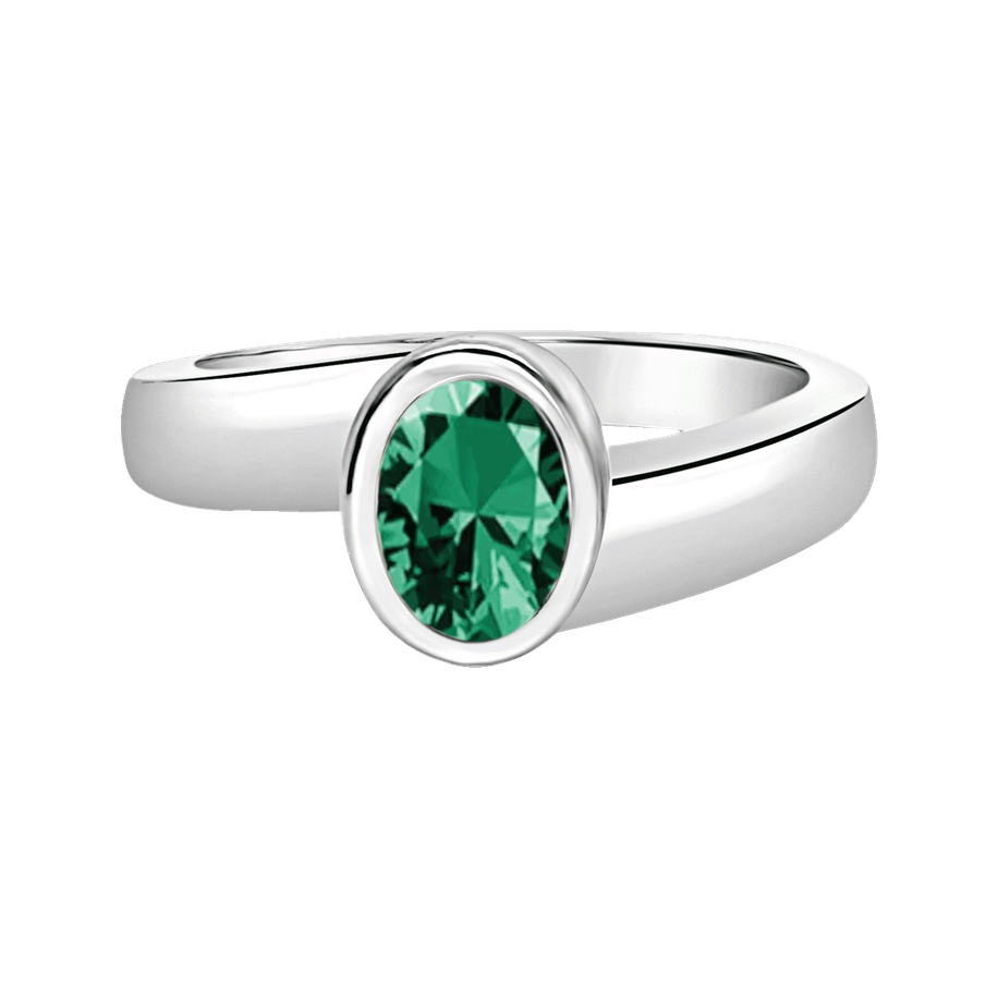 Oval Ring w/ May Birthstone