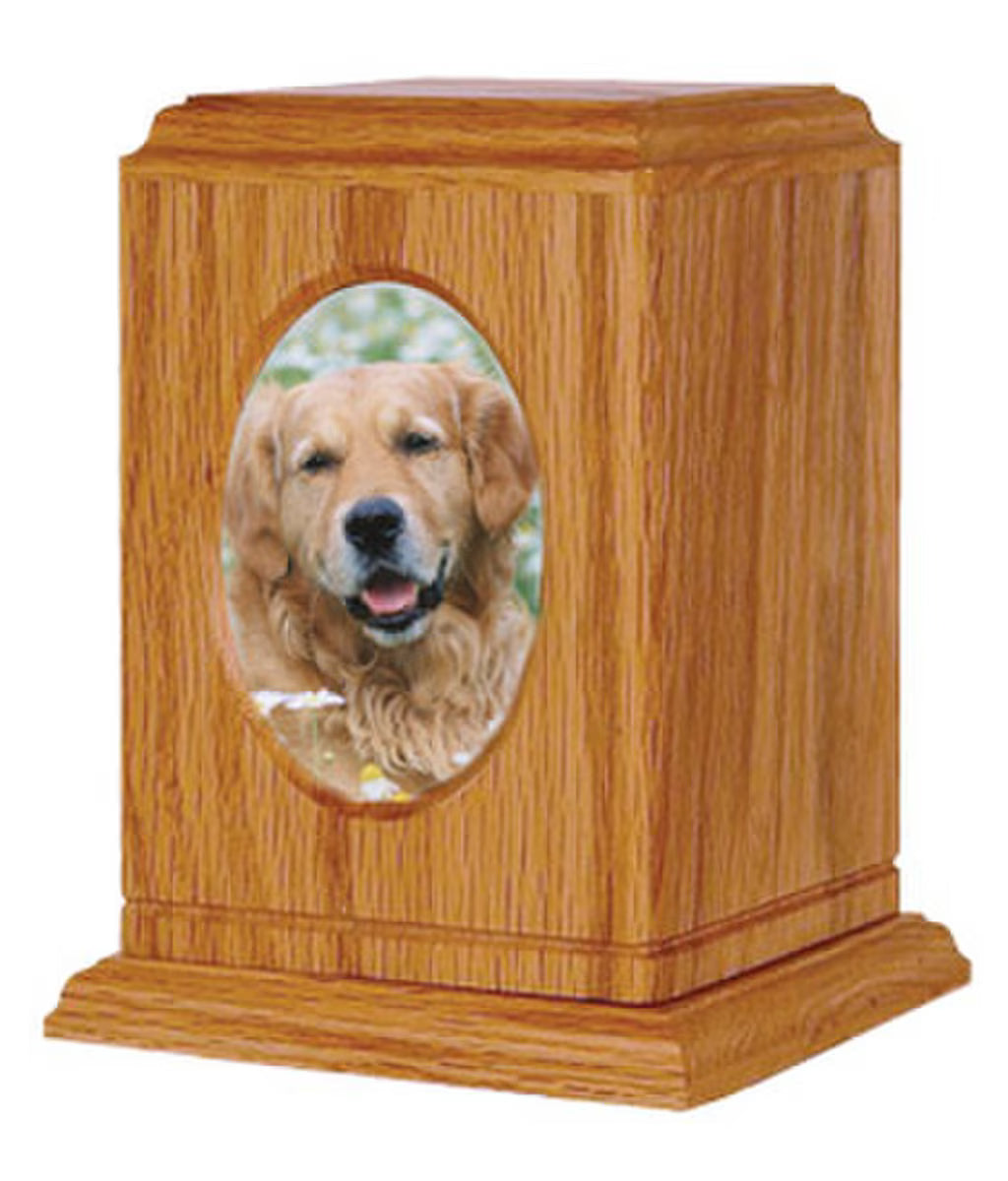Tribute Oak Pet Urn