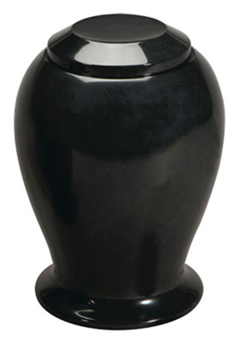 Midnight Black Marble Urn