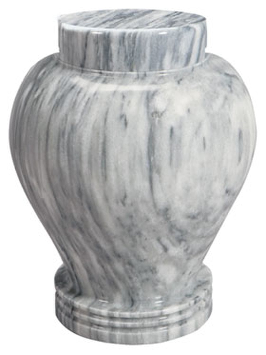 Silver Cloud Marble Urn