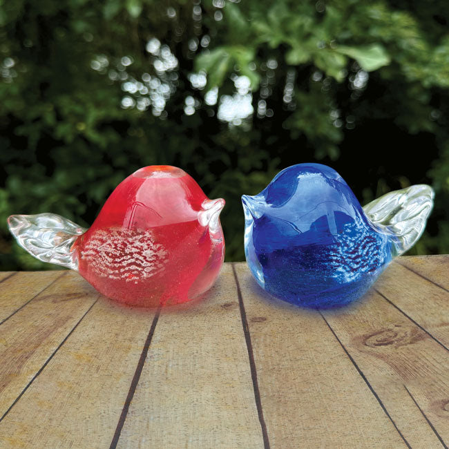 Bird Memorial Glass Art