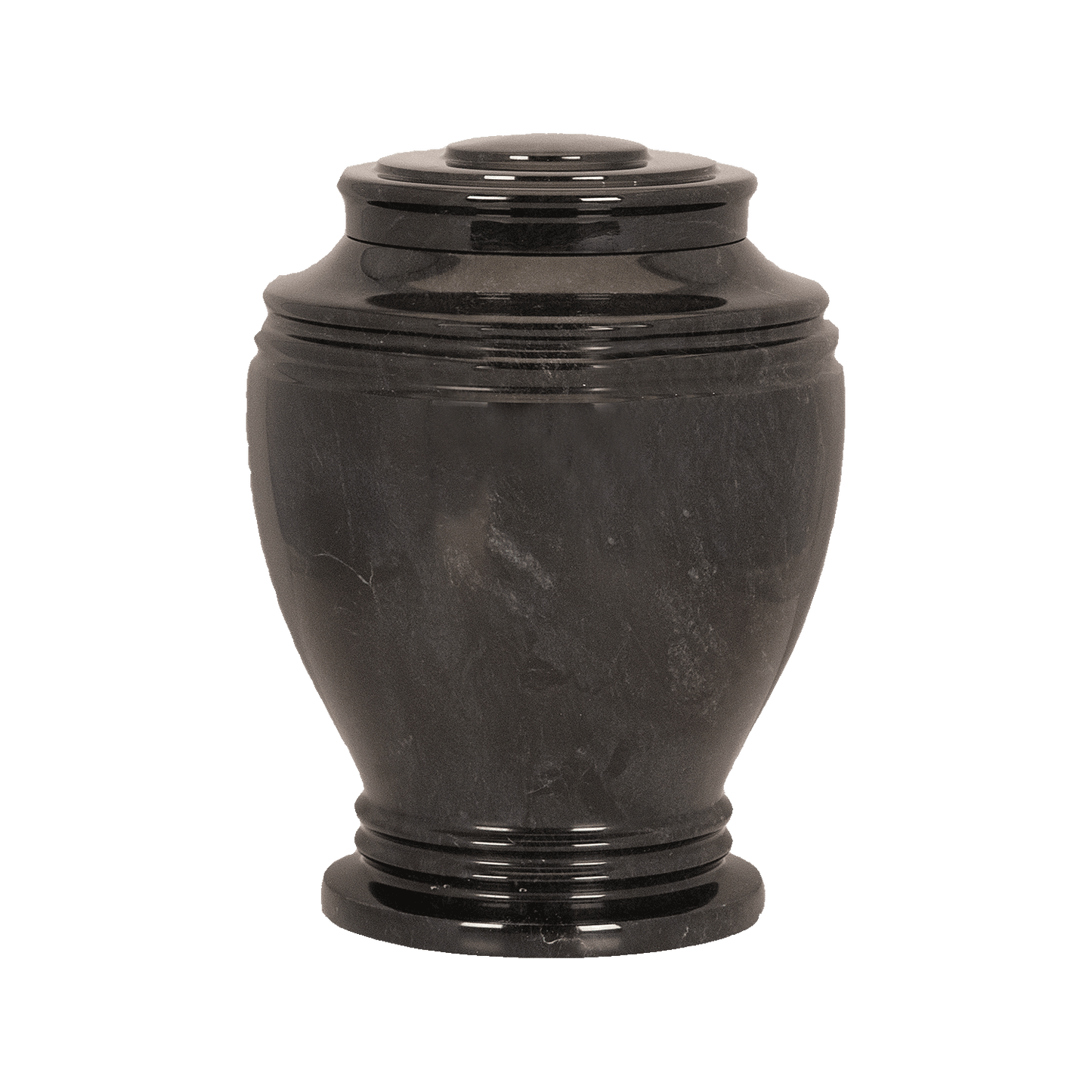 Java Black Marble Urn