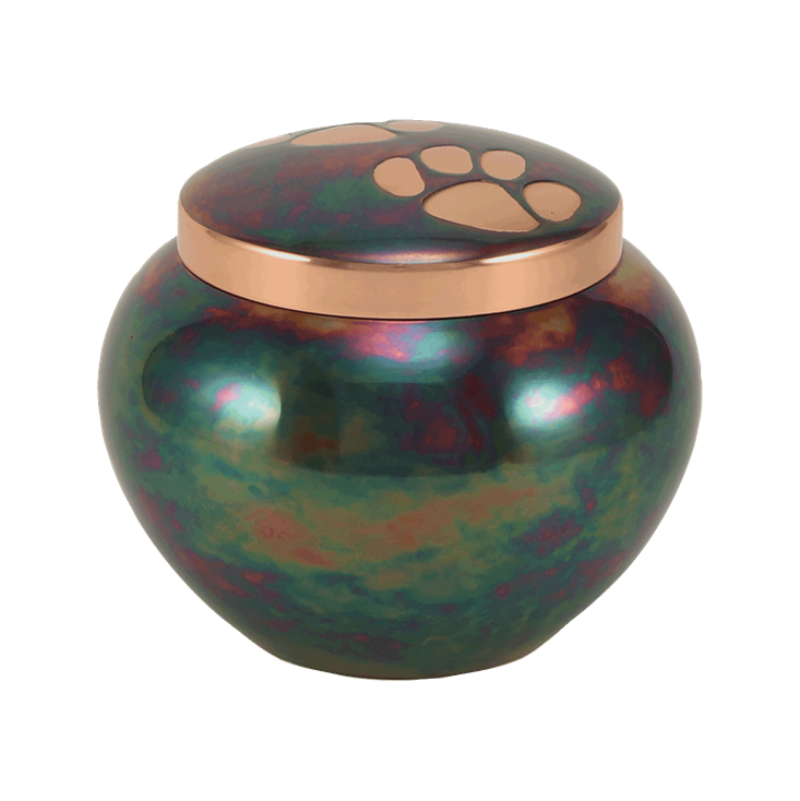Double Paw Brass Urn