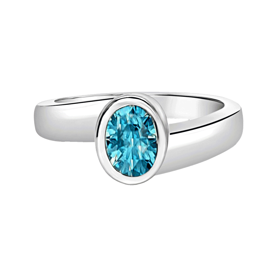 Oval Ring w/ December Birthstone