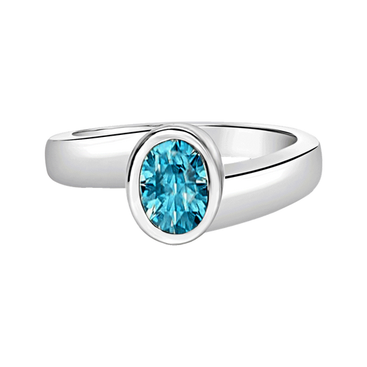 Oval Ring w/ December Birthstone