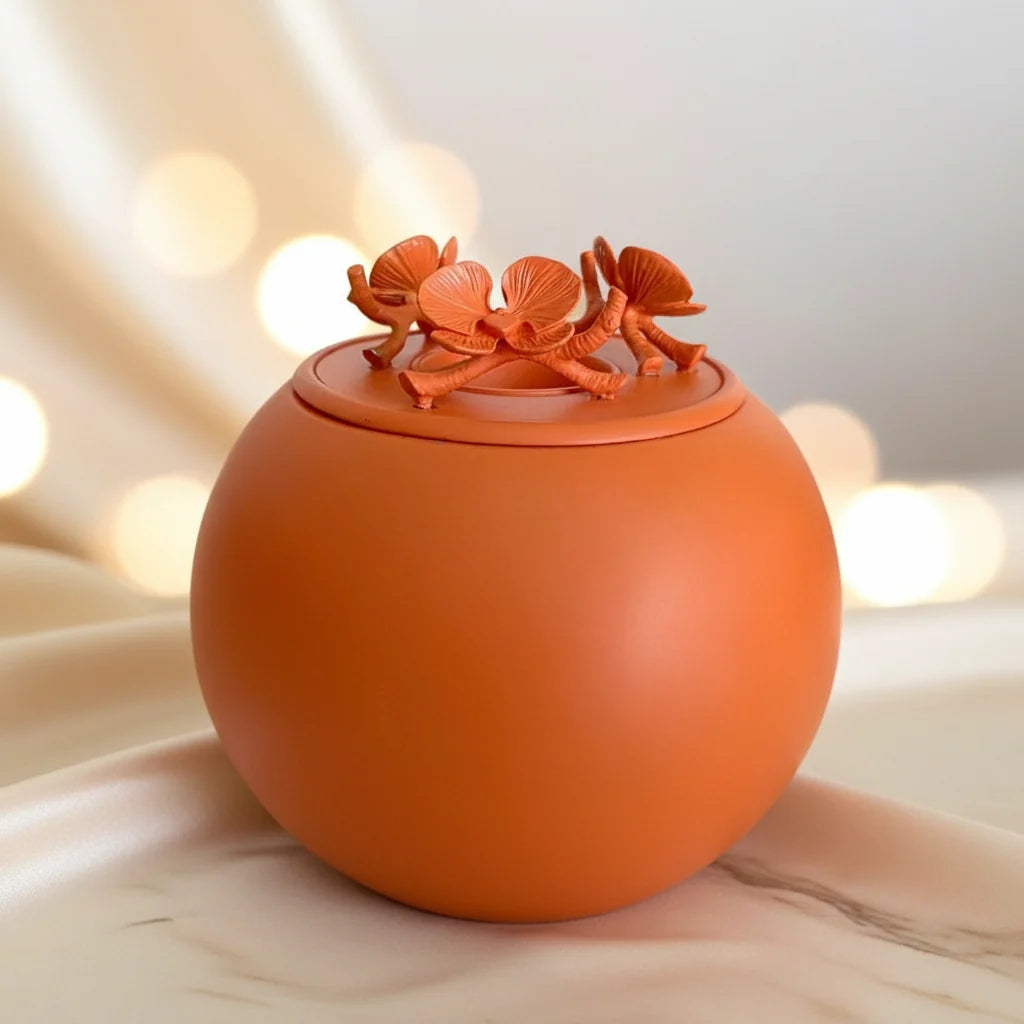 Handmade Orchid Keepsake Urn