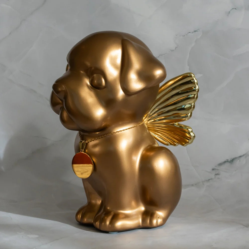 Bully Dog Angel Urn