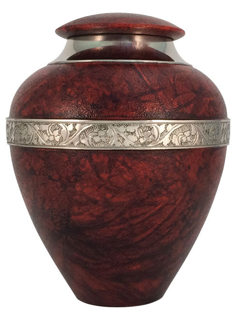 Marbled Crimson Urn