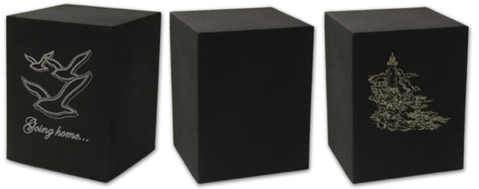 Rustic Black Urn