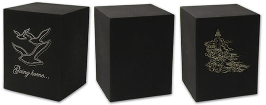 Rustic Black Urn