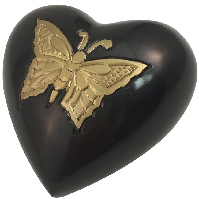 Golden Monarch Heart Keepsake