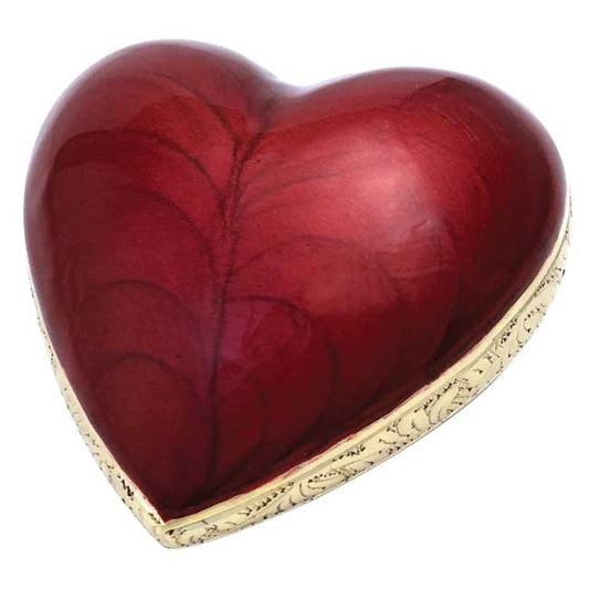 Golden Scarlet Heart Keepsake