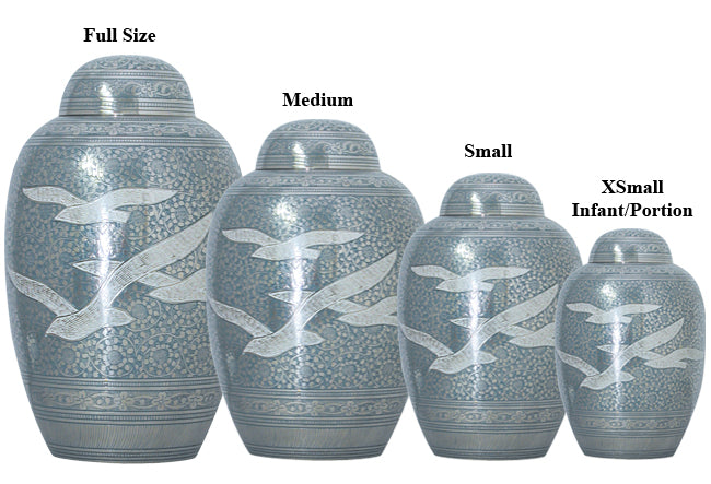 Full Size Going Home Blue Urn
