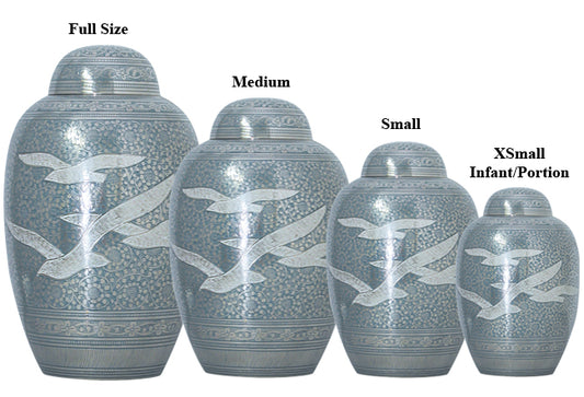 Full Size Going Home Blue Urn