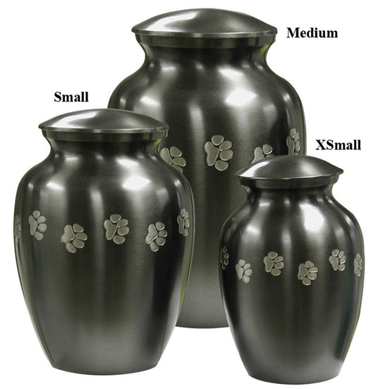 Slate Paw Tracks Urn