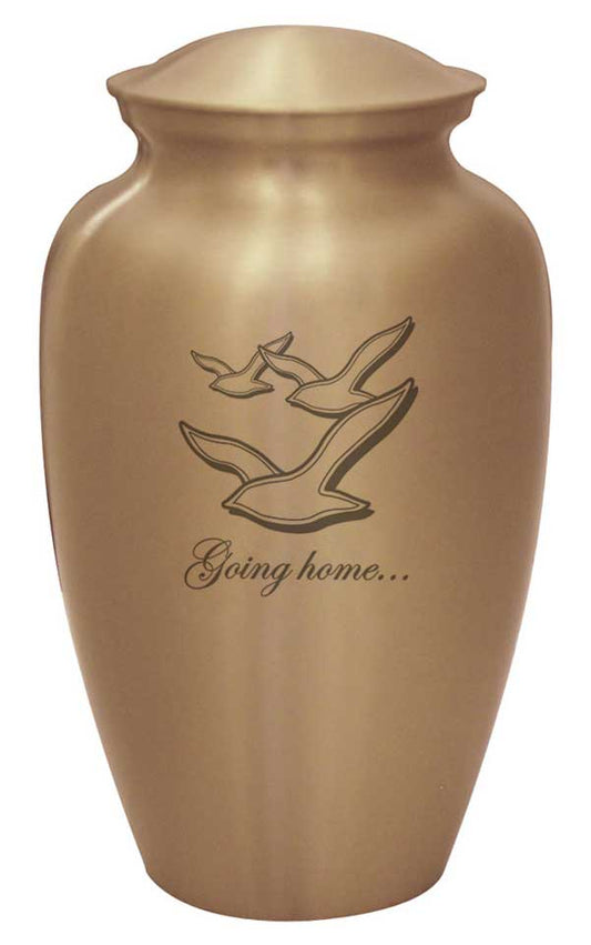Satin Gold Urn