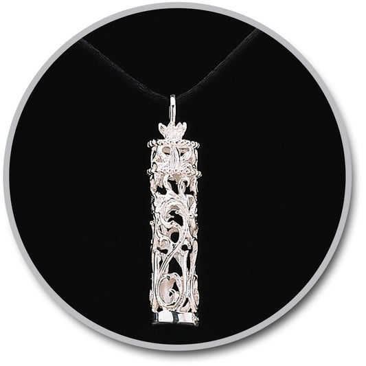 Silver Chromate Filigree Pendant Keepsake Jewelry