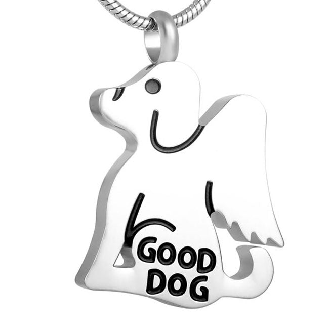 Stainless Steel Keepsake Good Dog Pendant