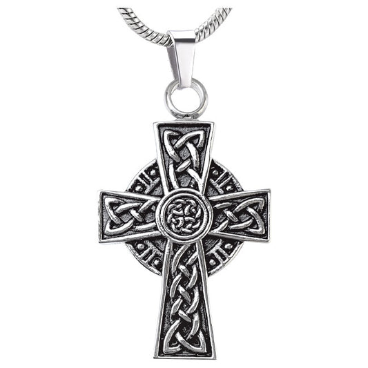 Stainless Steel Keepsake Celtic Cross Pendant
