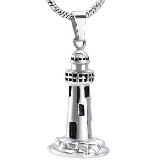 Stainless Steel Keepsake Lighthouse Pendant