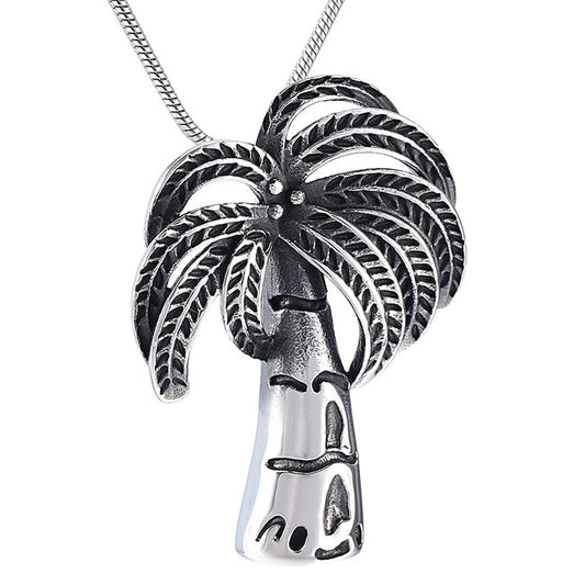 Stainless Steel Keepsake Palm Tree Pendant
