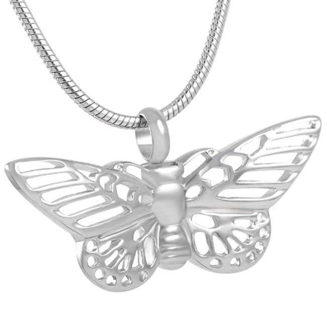Stainless Steel Keepsake Butterfly Pendant